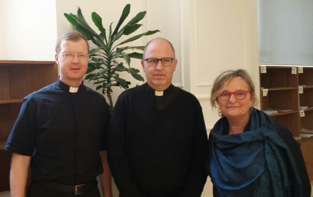 From left: Fr. Hans Zollner SJ, Msgr. Klaus Franzl, Prof. Karlijn Demasure